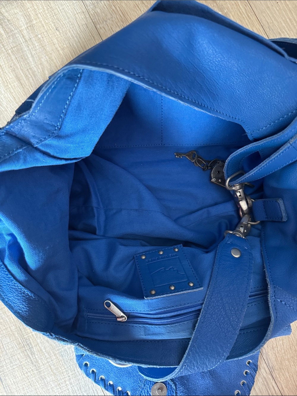 Free People - We the Free Leigh leather bag - cobalt blue - Picture 9 of 9